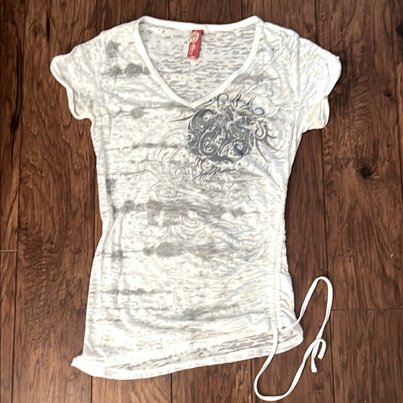 Apple Bottoms Tops - Apple Bottoms cinchy side baby tee